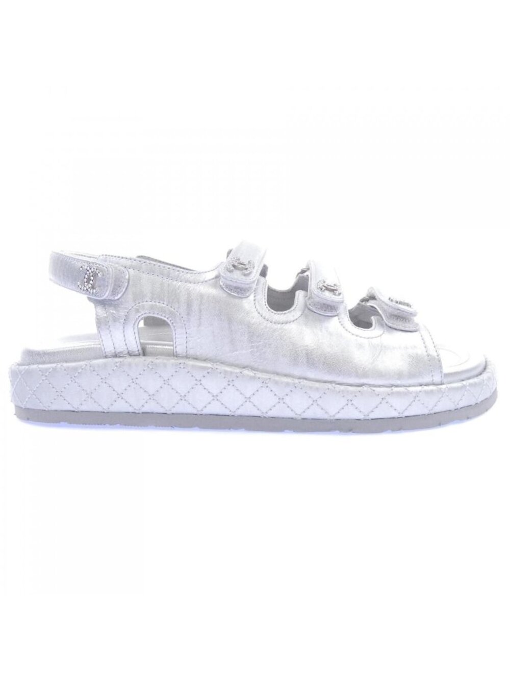 Chanel Sandals Silver